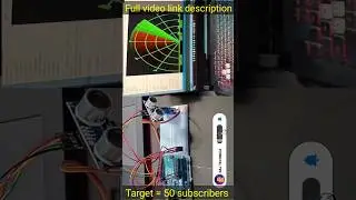 #shorts How Ultrasonic Sensor Working In Raddar Arduino simple project#viral #science