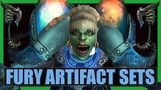 10 Cool Fury Warrior Artifact Sets WoW Legion | Odyn’s Fury and Helya’s Wrath Transmog