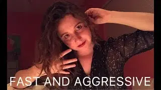 FAST AGGRESSIVE HAND MOVEMENTS (unpredictable triggers) Asmr
