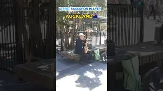 Street #saksofon player. #Auckland walking tour. #short #viral #musical #walkthrough #walkingtour