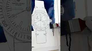 Bckgrnd Color Wash. Favre-Leuba Deep Blue, vintage. #art #watches