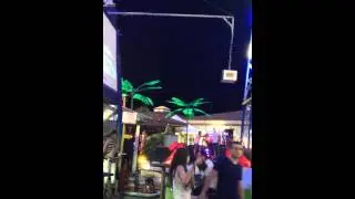 Night. Cyprus. Ayia Napa. Luna park.