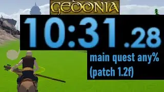 Gedonia speedrun main quest any% 10:31 (patch 1.2f WR)