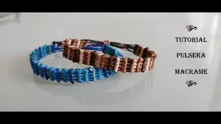 DIY Tutorial Cómo Hacer Pulseras de Macramé Paso a Paso con Restos de Hilos/Easy Macrame Bracelet