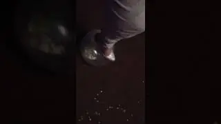 Popping  balloons  in my heels