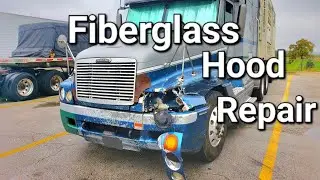 Fiberglsss Hood Repair Advice How To Century Columbia Cascadia DIY Do It Yourself