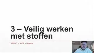 3MAVO - NASK1 - Stoffen 3 - Veilig werken met stoffen