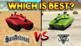 GTA 5 VS GTA SAN ANDREAS : KHANJALI TANK (WHICH IS BEST?) | GTA V Comparison To Sa |