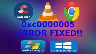 How To Fix Application Error 0xc0000005 100% Window 10  2021!!