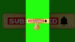 Golden YouTube Subscribe Button Green Screen ।। No Copyright #habibur_rahman