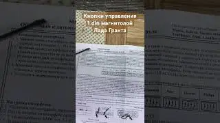 Кнопки управления 1 din магнитолой Лада Гранта