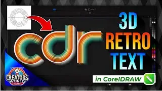 Create Eye-Catching 3D Retro Text in CorelDRAW | Easy Step-by-Step Vintage Typography Tutorial