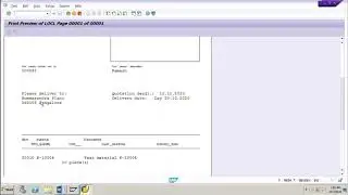 SAP MM How to Print RFQ ME9A