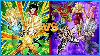 EZA PHY GOTEN & TRUNKS VS ALL DIFFICULT FIGHTS IN THE GAME!!! - DBZ DOKKAN BATTLE