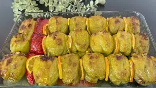 İSTANBUL USULÜ ZEYTİNYAĞLI BİBER DOLMASI TARİFİ 💯
