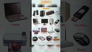 Computer Part Name // 10 Coumputer Parts Name In English #shorts #ytshorts #youtubeshorts #short