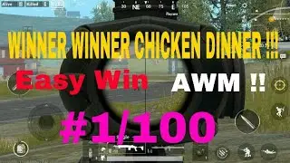 Easiest Chicken Dinner in Pubg Mobile || PUBG MOBILE || AWM + 8X ||