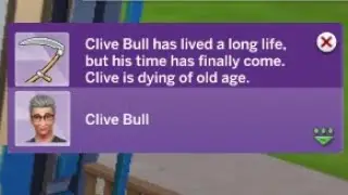 Clive died without a hug - The Sim 4