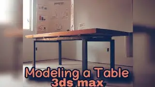 3ds max tutorial : Modeling a Table render blender 