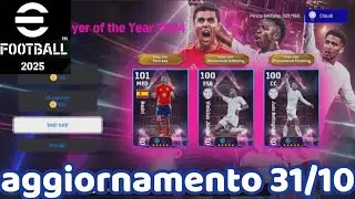 EFOOTBALL 2025 - AGGIORNAMENTO 31/10: ARRIVANO GLI SHOW TIME DEL PALLONE D' ORO E DOPPIO POTW!