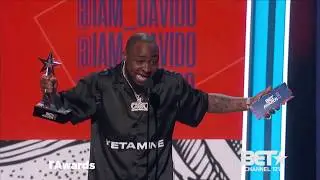 Davido's BET Awards acceptance speech