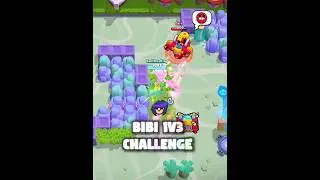 Bibi 1v3 Challenge in Duels 💖🔥 #BrawlStars #Duels #Shorts