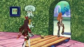 Squidward kicks  Genshin character out of his house 