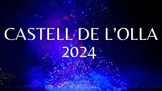 Castell de L'Olla 2024: Fuegos artificiales en el mar. Altea 4K.