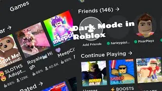 HOW TO PUT DARK MODE IN ROBLOX MOBILE APP