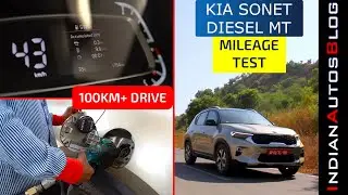 यह है Kia Sonet Diesel MT का Mileage Normal Use में | Real World Mileage Test | IndianAutosBlog