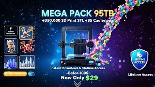 95TB 3D Print STL Mega Bundle - 350,000+ 85+ Categories and Instant Download & lifetime Access