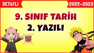 9. SINIF TARİH 1. DÖNEM 2. YAZILI | 2022-2023