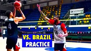 Team USA Basketball Practice Before vs. Brazil!!! 🥇 2024 Paris Olympics