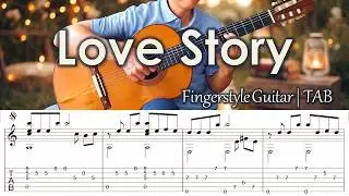 Love Story (Where Do I Begin?) - Fingerstyle Guitar | TAB