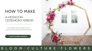DIY Wedding Ceremony Arch - Hexagon