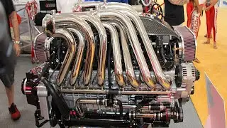 Extreme Big Engines Starting up and Sound