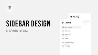 Create Sidebar Menu in Figma | Figma tutorial for beginners |