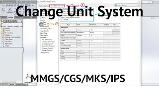 How to change unit system in SOLIDWORK / Change default unit system