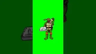 Ninja Turtle Eating Pizza || #greenscreen #pizza #anime #editingvideo #editing #shorts #highlights