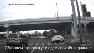 Дерзкий водила на крузаке получает по заслугам