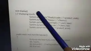Fruit juice program in java(Explanation)