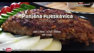 za sve ljubitelje mesa. U pitanju je recept za punjenu pljeskavicu, baš onakvu kao iz restorana