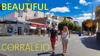 Corralejo FUERTEVENTURA Spain 2024 🇪🇸 🔴 NEW Walking Tour in Canary Islands [4K UHD]