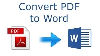 How to convert PDF to Word 2016 tutorial