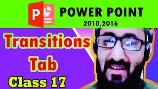 #GFX Computers | Transitions Tab | Power point | beginner series- Class 17-Urdu /Hind