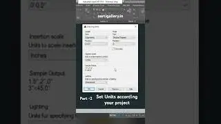 Unit Setup in AutoCAD part -2 #AutoCAD #aartigallery #cad #cadshorts #unitsetup #cadtutorials #unit