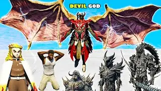 HEAVEN GOD Found VAMPIRE FATHER To Revenge HELL LORD and DEMON GOD In GTA 5 | SHINCHAN and CHOP