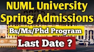 NUML University Spring Admission Open Now,Last Date To Apply,Offer Programs