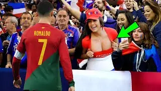 Cristiano Ronaldo slaps a Portuguese cheerleader in the face😱 shocking millions ! Look what he did