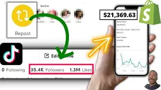 Reposting Content on Tiktok made $21,369.63 in 21days